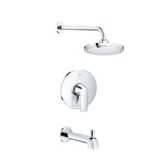 Defined Tub and Shower Package with 2.5 GPM Single Function Shower Head - Valve Included