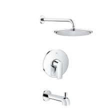 Defined Tub and Shower Package with 1.8 GPM Single Function Shower Head - Valve Included