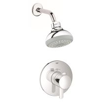 Europlus Thermostatic Shower Package with Multi-Function Shower Head and Integrated Volume Control - Rough-In Valve Included