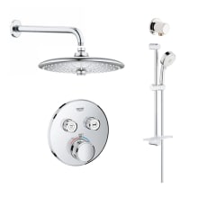SmartControl Shower System with Shower Head, Hand Shower, Shower Arm, Wall Supply Elbow, Valve Trim, and Rough In