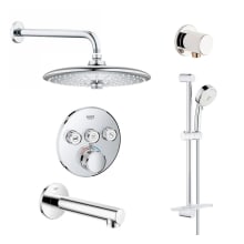 SmartControl Shower System with Tub Spout, Shower Head, Hand Shower, Shower Arm, Wall Supply Elbow, Valve Trim, and Rough In