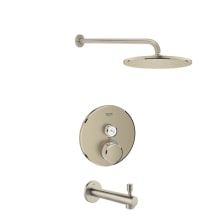 Grohtherm Thermostatic Tub and Shower Package with 1.75 GPM Single Function Shower Head - Valve Included
