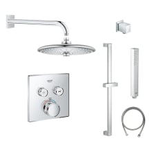 SmartControl Shower System with Shower Head, Hand Shower, Shower Arm, Wall Supply Elbow, Slide Bar, Hand Shower Hose, Valve Trim, and Rough In