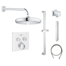 SmartControl Shower System with Shower Head, Shower Arm, Wall Supply Elbow, Slide Bar, Hand Shower Hose, Valve Trim, and Rough In