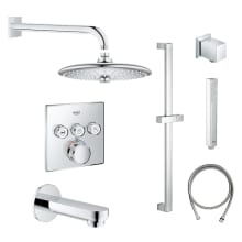 SmartControl Shower System with Tub Spout, Shower Head, Shower Arm, Wall Supply Elbow, Slide Bar, Hand Shower Hose, Valve Trim, and Rough In