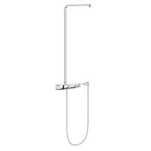 SmartControl Wall Mounted Shower System with Exposed Thermostat, Hand Shower Wall Holder, and Hose - Less Shower Head and Hand Shower