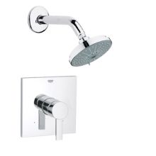 Allure Pressure Balanced Shower Trim with Multi Function Shower Head, 5-5/8" Shower Arm and Lever Handles