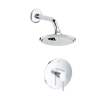 Atrio Pressure Balanced Shower Package with Rain Shower Head - Rough-In Valve Included