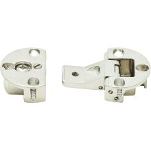 Press-In Cabinet Door Flap Hinge with 90-Degree Opening Angle, 3 Way Adjustable and Detachable Features (Individual)