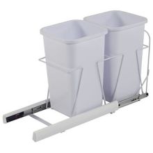 35 Quart Double Pull Out Waste Bins with Soft Close Slides