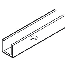 HAWA Bifold 19-Foot 8-Inch Aluminum Lower Guide Channel for 88 Lb. Sliding / Folding Doors