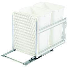 KV Series 50 Quart Double Pull Out Waste Bins with Soft-Close Feature