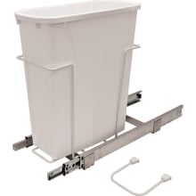 20 Quart Single Pull Out Waste Bin with Heavy Duty Overtravel Slides