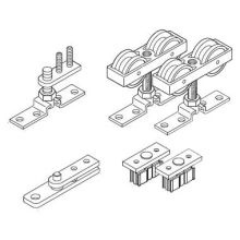 HAWA Bifold Fitting Set for Four 66 Lb. Sliding / Folding Panels for Interior Partitions