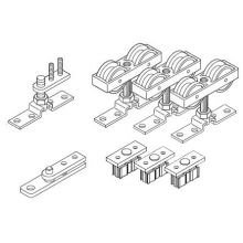 HAWA Bifold Fitting Set for Six 66 Lb. Sliding / Folding Panels for Interior Partitions