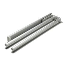 2-Arm Side or Under Mount Aluminum Pull Out Towel Rack