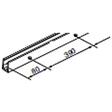 EKU Porta 19-Foot 8-Inch Fixed Glazing Profile and Lower Guide Channel
