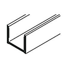 Straightaway 9-Foot 10-Inch Long Pre-Drilled Bottom Guide Channel for Top Hung Sliding Door System