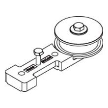 HAWA Guide Pulley Wheel with Short Mounting Screws for Multi-Door Top Hung System