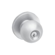 Grade 2 Zinc Passage Door Knob with 3" Diameter Rose from the 3500 Collection