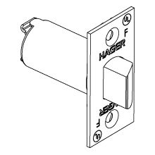 Grade 2 2-3/4" Backset Spring Latch with Square Corner Faceplate from the 3500 Collection
