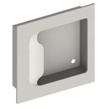 5" x 5" ADA Compliant Flush Cup Door Pull with Interior Screw Mounting from the Pulls Collection