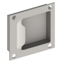5" x 5" ADA Compliant Flush Cup Door Pull with Exterior Screw Mounting from the Pulls Collection