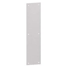 3" x 12" Beveled Square Corner Push Plate .050" Thick from the Push Plates Collection