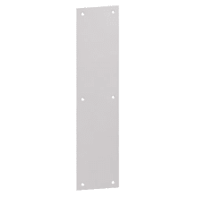 8" x 16" Beveled Square Corner Push Plate .050" Thick from the Push Plates Collection