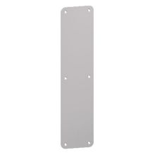 3" x 12" 1/2" Radius Corner Push Plate .050" Thick from the Push Plates Collection