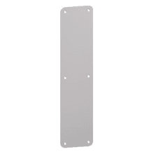 3-1/2" x 15" 1/2" Radius Corner Push Plate .050" Thick from the Push Plates Collection
