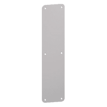 3" x 12" 1/2" Radius Corner Push Plate .062" Thick from the Push Plates Collection