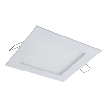 4" LED Square Recessed Trim Canless Recessed Fixture with Direct Mounting Spring Clips Hardware - 90CRI / 4000K