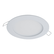 6" LED Open Recessed Trim Canless Recessed Fixture with Direct Mounting Spring Clips Hardware - 90CRI / 2700K