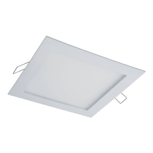 6" LED Square Recessed Trim Canless Recessed Fixture with Direct Mounting Spring Clips Hardware - 90CRI / 2700K