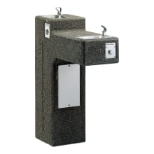 Sierra Stone 38-1/2" Floor Mounted ADA Outdoor Rated Bi-Level Drinking Fountain