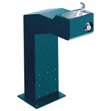 Endura 32" Floor Mounted ADA Freeze Resistant Outdoor Rated Drinking Fountain with Sanitary FR1 Valve