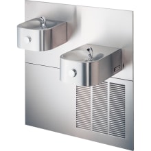 Contour 8 GPH Wall Mounted ADA Indoor Rated Bi-Level Stainless Drinking Fountain