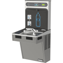 Wall Mounted 8 (GPH) ADA Indoor Rated High Efficiency Bottle Filler Cooler Combo with Filter with Filter