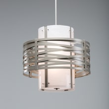 Tempest 4 Light 24" Wide Chandelier - Medium (E26) with Frosted Granite Glass Shade