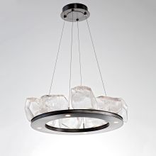 Lighting Made In The Usa American Gem 12 Light 27 Wide Integrated Led Chandelier With Configurable Gl Shades