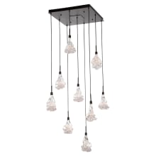 Blossom 9 Light 27" Wide LED Multi Light Pendant