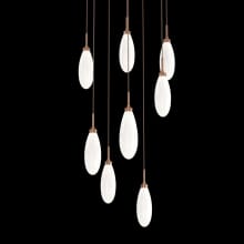 Fiori 8 Light 26" Wide LED Abstract Multi Light Pendant - 3000K