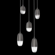 Pebble 5 Light 20" Wide LED Abstract Multi Light Pendant - 2700K