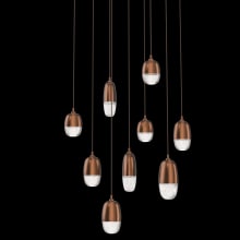 Pebble 9 Light 27" Wide LED Abstract Multi Light Pendant - 2700K