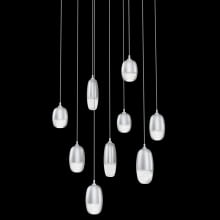 Pebble 9 Light 27" Wide LED Abstract Multi Light Pendant - 3000K