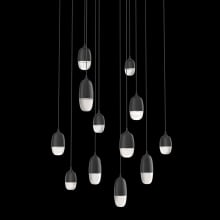 Pebble 12 Light 33" Wide LED Abstract Multi Light Pendant - 3000K