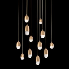 Pebble 12 Light 33" Wide LED Abstract Multi Light Pendant - 2700K