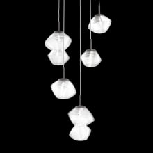 Mesa 5 Light 23" Wide LED Abstract Multi Light Pendant - 2700K