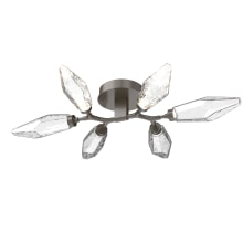 Rock Crystal 6 Light 37" Wide LED Semi-Flush Ceiling Fixture - 3000K